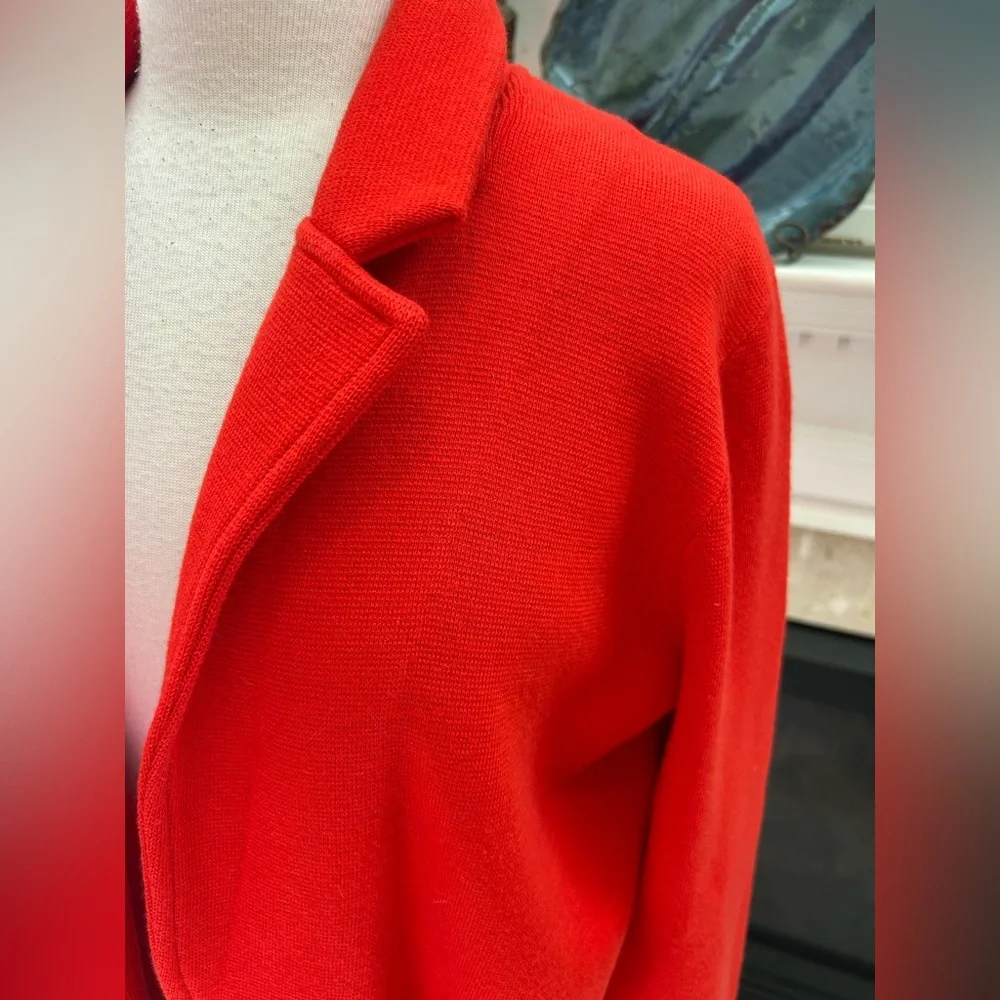 J. Crew 365 Vibrant Red Cardigan Sweater